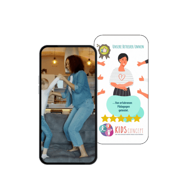 Instagram Reel zum Thema Nannyvermittlung für Kids Concept by Immagine Werbeagentur / Webagentur München