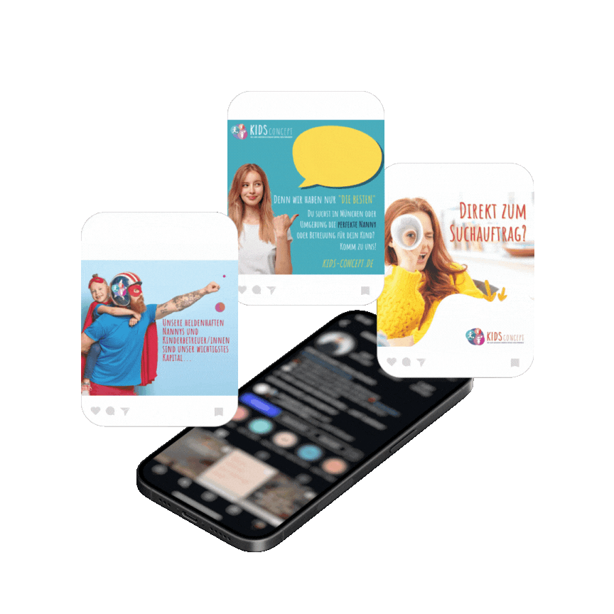 Instagram Beitrag Ensemble für Kids Concept by Immagine Werbeagentur / Webagentur München
