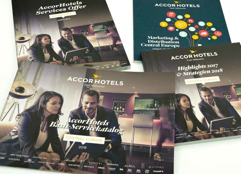 Printmaterialien für Accorhotels by Immagine Werbeagentur und Webagentur München