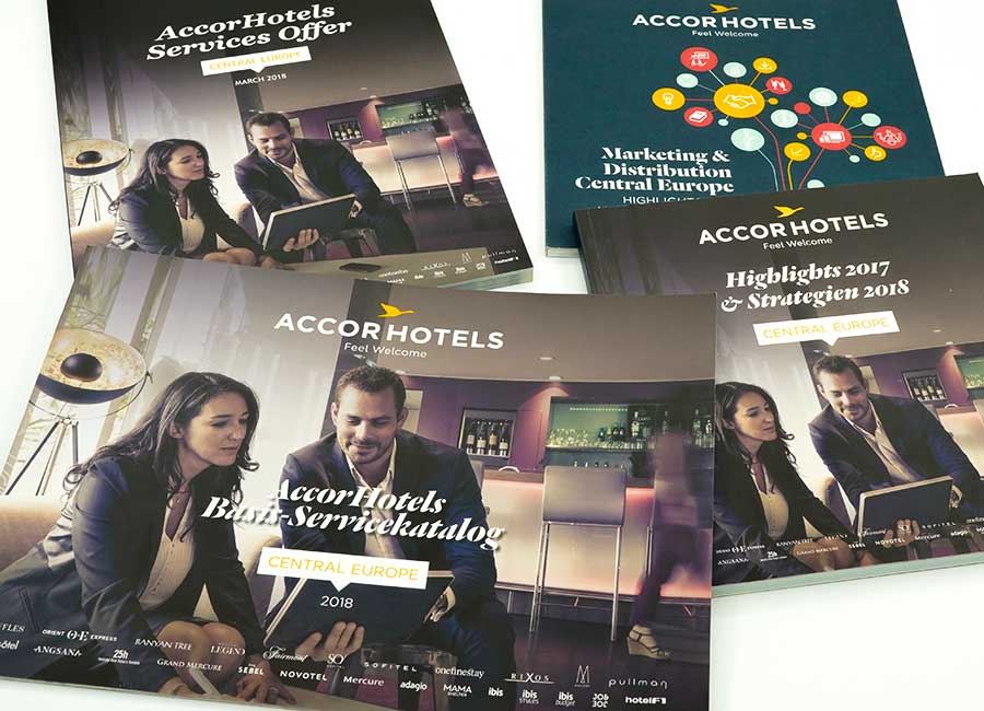 Printmaterialien für Accorhotels by Immagine Werbeagentur und Webagentur München