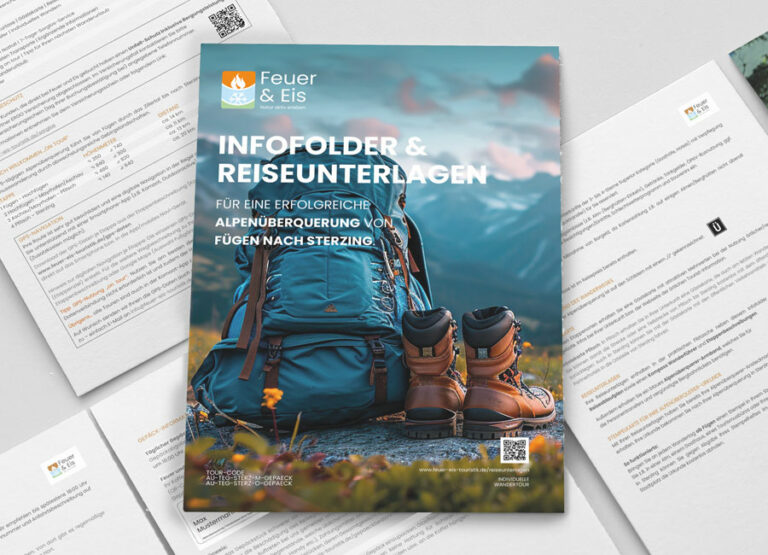 Infolder Feuer und Eis Touristik by Immagine Werbeagentur München