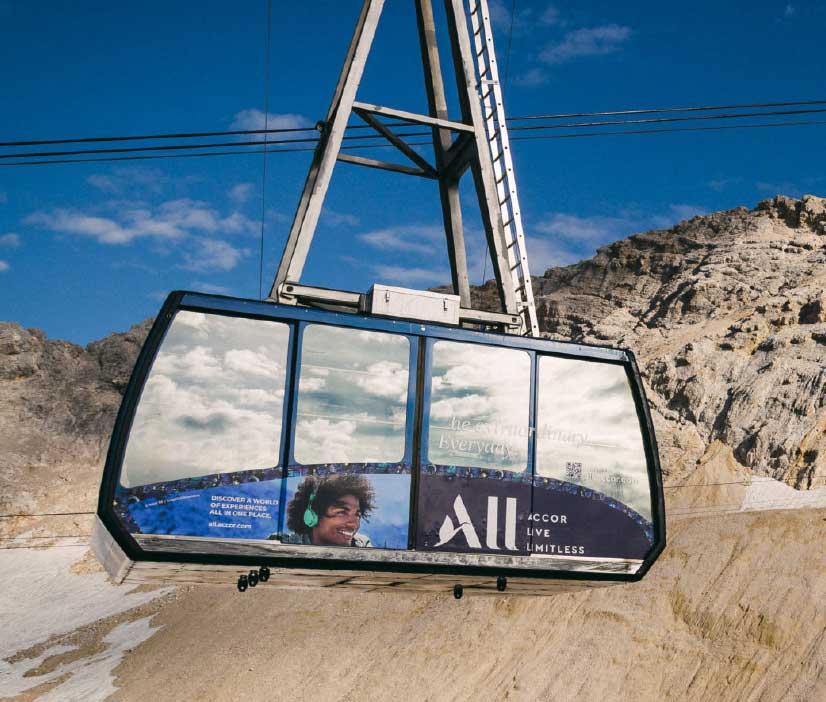 Gondelplakatierung für ALL Accor by Immagine Werbeagentur und Webagentur München