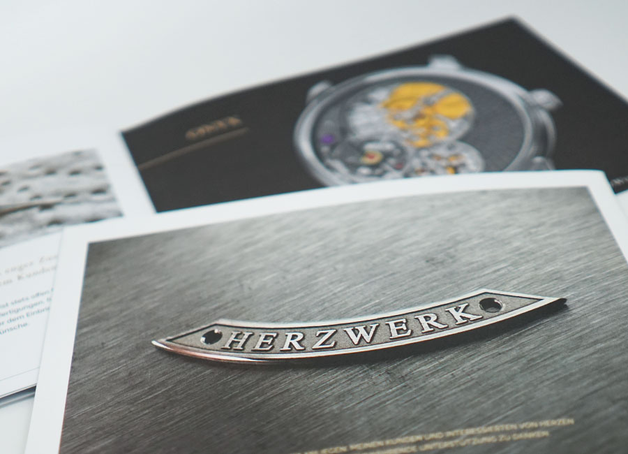 Imagefolder HerzWerk Uhrenmanufaktur by Immagine Werbeagentur München