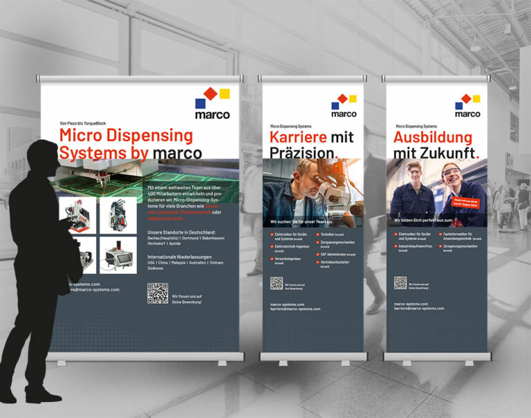 RollUp Serie für HR - marco Systems by Immagine Werbeagentur und Webagentur München