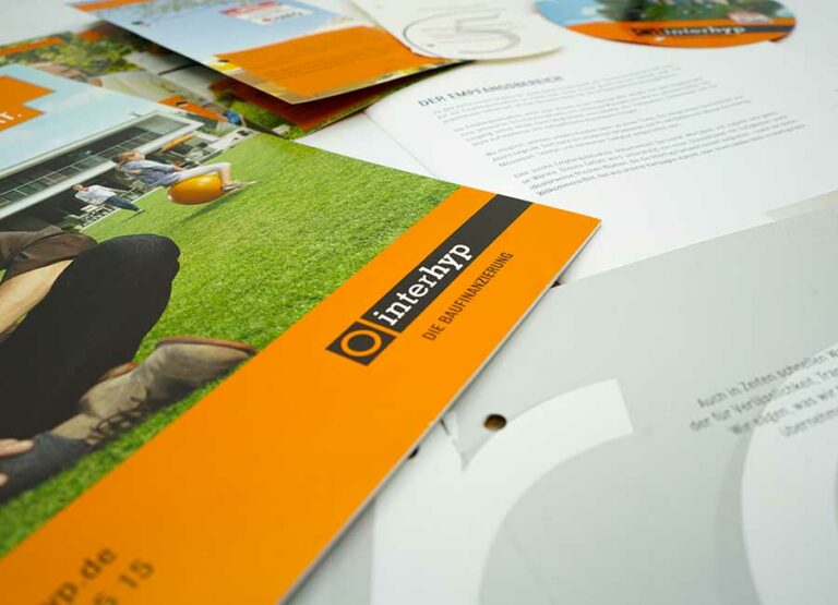 Printmaterialien von Interhyp by Immagine Werbeagentur und Webagentur München