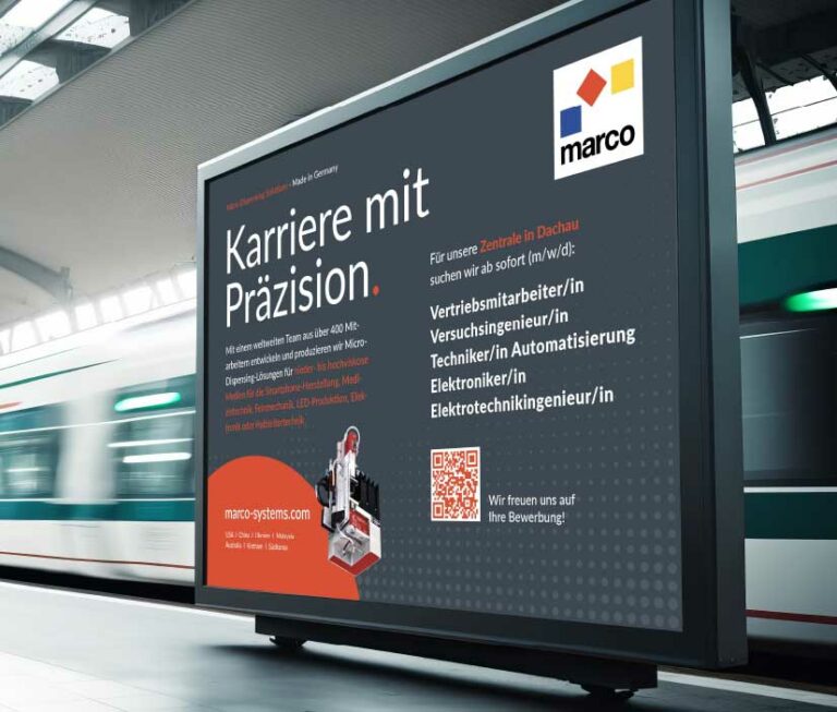 Großflächenposter für marco Systemanalyse und Entwicklung GmbH by Immagine Werbeagentur und Webagentur München