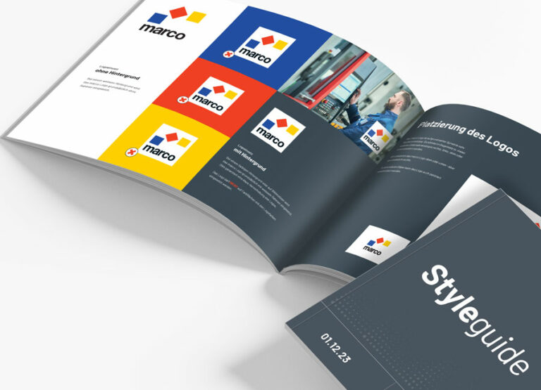 Styleguide für die marco Systemanalyse und Entwicklung GmbH by Immagine Werbeagentur und Webagentur München