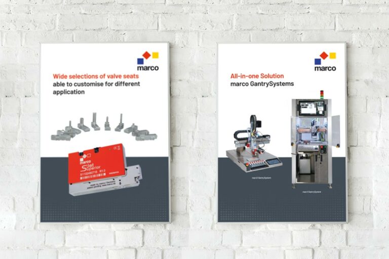 Messe Poster für die marco Systemanalyse und Entwicklung GmbH by Immagine Werbeagentur und Webagentur München