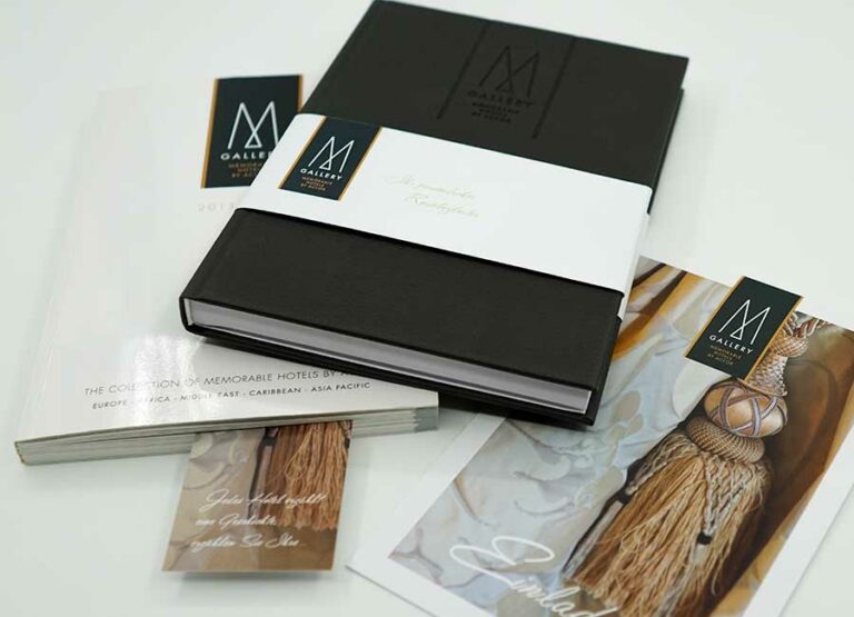 Printmaterialien für MGallery by Accorhotels by Immagine Werbeagentur und Webagentur München